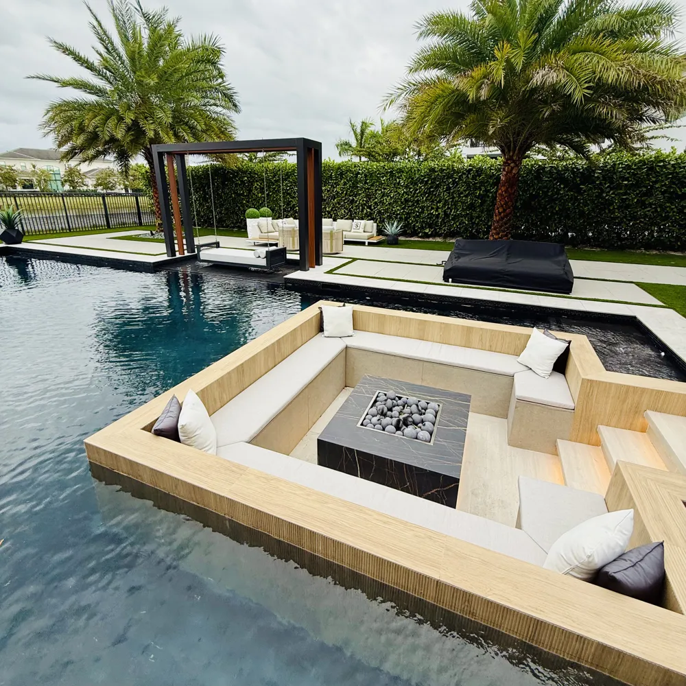 Custom outdoor lounge design project